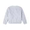 Abbigliamento imbottito senza cappuccio sportivo in tinta unita reversibile Bianco latte