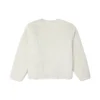 Abbigliamento imbottito senza cappuccio sportivo in tinta unita reversibile Bianco latte