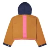 Abito con cappuccio convertibile Taglie asiatiche “Navy Tan”