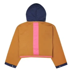 Abito con cappuccio convertibile Taglie asiatiche “Navy Tan”