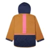 Abito con cappuccio convertibile Taglie asiatiche “Navy Tan”