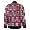 Bomber Utility stampato Taglie asiatiche “Rosso Bianco”