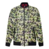 Bomber Utility stampato Taglie asiatiche “Verde Giallo”