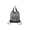 Borsa a secchiello a quadri “Grey”