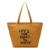 Borsa tote in tela “Renew Life” “Brown”