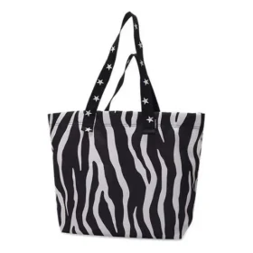 Borsa tote in tela “White Black”