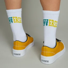 Calze corti con logo “White”