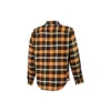 Camicia a maniche lunghe con bottoni in tessuto patchwork a quadri Taglie asiatiche “Giallo”