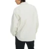 Camicia a maniche lunghe con bottoni in tessuto Taglie asiatiche “Bianco”