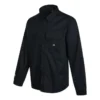 Camicia a maniche lunghe con bottoni in tessuto Taglie asiatiche “Black”