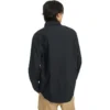 Camicia a maniche lunghe con bottoni in tessuto Taglie asiatiche “Black”
