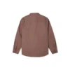 Camicia a maniche lunghe con taschino da carpentiere e bottoni Taglie asiatiche “Brazil Nut”
