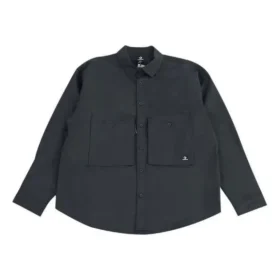 Camicia a maniche lunghe in cotone Taglie asiatiche “Black”