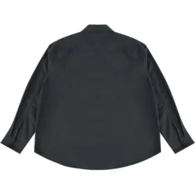 Camicia a maniche lunghe in cotone Taglie asiatiche “Black”