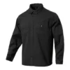 Camicia a maniche lunghe in twill con bottoni Taglie asiatiche “Nero”