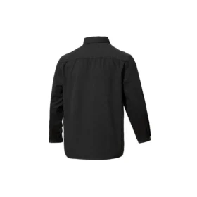 Camicia a maniche lunghe in twill con bottoni Taglie asiatiche “Nero”