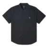 Camicia da carpentiere in tessuto a tinta unita con bottoni, taglie asiatiche “Nero”