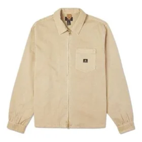 Camicia da lavoro in tela lavata con zip integrale Taglie asiatiche “Nomad Khaki”