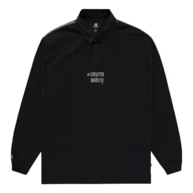 Camicia da rugby Converse x Awake NY Taglie asiatiche “Nero”