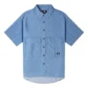 Camicia in chambray di alta qualità Taglie asiatiche “Blu indaco”