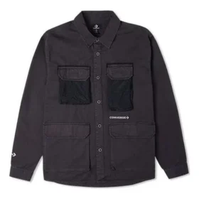 Camicia in tessuto Cozy Utility Taglie asiatiche “Nero”