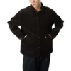 Camicia in velluto a coste con bottoni Taglie asiatiche “Marrone scuro”