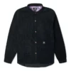 Camicia in velluto a coste con bottoni Taglie asiatiche “Nero”