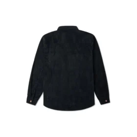 Camicia in velluto a coste con bottoni Taglie asiatiche “Nero”