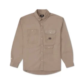Camicia intrecciata YOTD Taglie asiatiche “Tan”