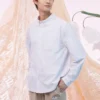 Camicia Oxford a righe Taglie asiatiche “Vapor Violet”