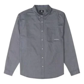 Camicia Oxford abbottonata Taglie asiatiche “Grey Blue”