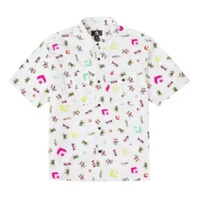 Camicia Park Gym con stampa all-over Taglie asiatiche “Bianco”