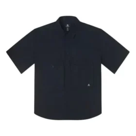 Camicia Utility con logo Taglie asiatiche “Nero”