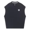 Canotta in maglia con scollo a V Taglie asiatiche “Nero”