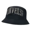 Cappello a secchiello con grande logo a quadri “Black”