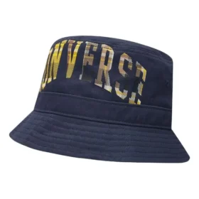 Cappello a secchiello con logo a quadri grande “Navy”