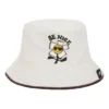 Cappello a secchiello in chambray “Egret”