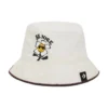 Cappello a secchiello in chambray “Egret”