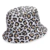 Cappello a secchiello reversibile con stampa leopardata “White”