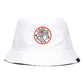 Cappello a secchiello reversibile Converse x Keith Haring “Bianco”