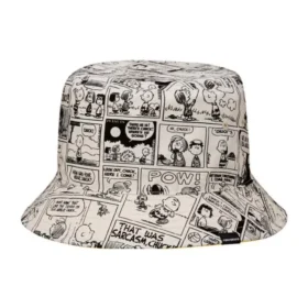 Cappello a secchiello reversibile Converse x Peanuts “Cyber Yellow”