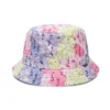 Cappello a secchiello reversibile IWD “Blu Viola Rosa Giallo”
