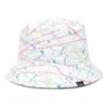 Cappello a secchiello reversibile Paint Splatter “White”