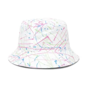 Cappello a secchiello reversibile Paint Splatter “White”
