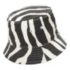 Cappello a secchiello reversibile Zebra “Black”
