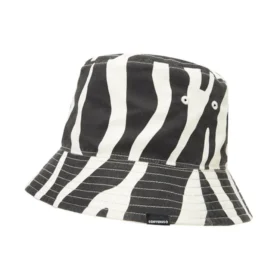 Cappello a secchiello reversibile Zebra “Black”