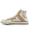Chuck 70 con rivestimento in pelle “Egret Champagne Tan”