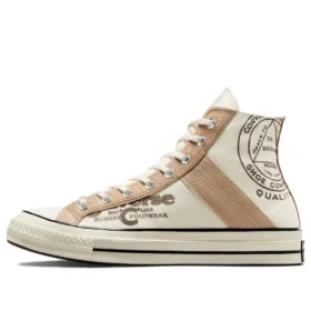 Chuck 70 con rivestimento in pelle “Egret Champagne Tan”