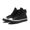 Chuck 70 HI “Black Leather White”