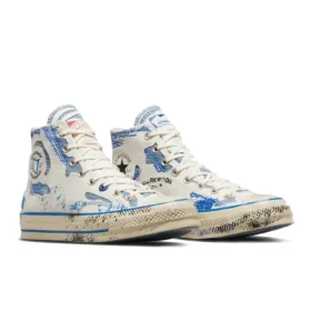 Chuck 70 High “ADER ERROR” – Bianco/Blu Imperiale”